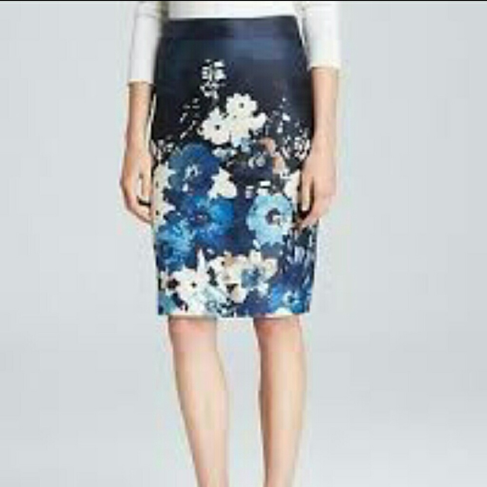 Kate Spade Floral Silk Blend Skirt